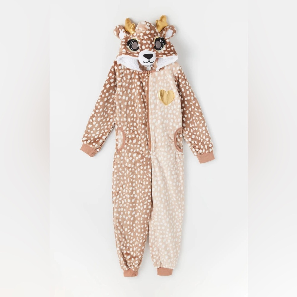 Soft Deer Onesie - Medium Brown / Size XL